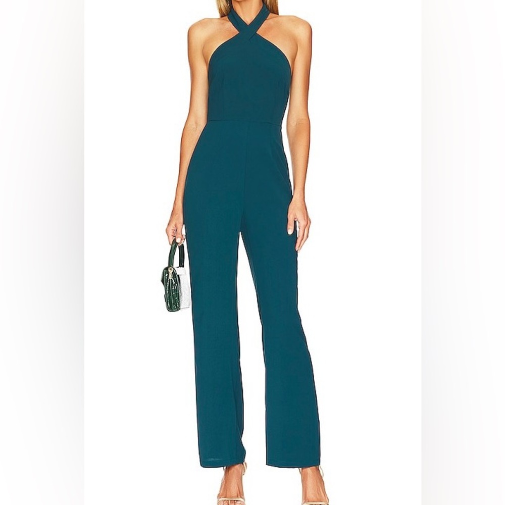 💫Revolve Super Down Laurien Cross Front Jumpsuit - Picture 1 of 3